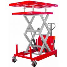 Mw Tools - Table élévatrice mobile électrique sur batterie 1500kg + plateau bloc batterie H1788mm WTE1500TB