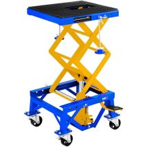 Msw – Plateforme Élévatrice Mobile Sur Roues Pour Motos Jusqu'à 135 Kg – Hauteur De Levage 350 À 870 Mm – Construction Solide Pour Ateliers