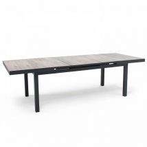 Oviala - Table extensible en aluminium et céramique - Tivoli