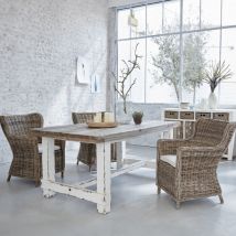 Berah Getah - Table en bois recyclé massif 8 pers.