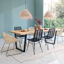 Berah Getah - Table en teck recyclé massif 10 pers.