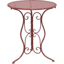 Table ronde en métal