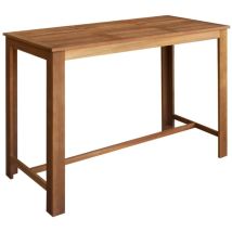 Inlife Table Et Chaises De Bar 7 Pcs Bois D'Acacia Massif
