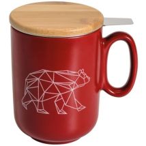 Tisanière Origami Ours Rouge 450 ml – 1217330 – Théière – Volume, Largeur, Longueur – Table & Cook