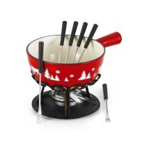 Poêlon savoyard en fonte émaillée 24cm rouge - Tableandcook - DSTRGARSAF