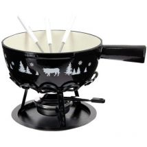 Table Et Cook Set Fondue Noir Alpestre 24 Cm Dtsansafn