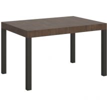 Itamoby - Table extensible 90X120/224 cm Everyday Noyer Structure Anthracite