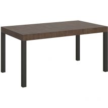 Itamoby - Table extensible 90x160/264 cm Everyday Noyer Structure Anthracite