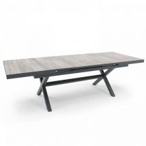 Table extensible 10 places en céramique et aluminium - Tivoli
