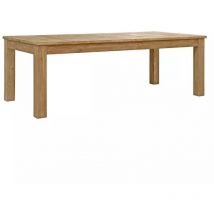 Table extensible 224 à 304 cm en bois de pin massif recyclé - chalet