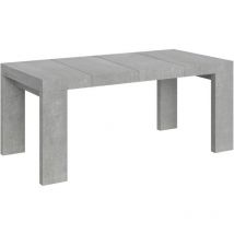 Itamoby - Table extensible 90x90/246 cm Roxell Premium Cemento