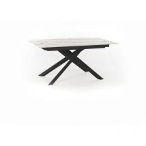 Table extensible avec plateau en marbre calacatta 170/270x90x76h cm