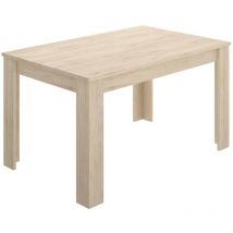 Dmora - Table extensible Caladora, Console extensible multiposition, Table à manger avec rallonge, 140/190x90h77 cm, Chêne