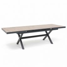 Table extensible 10 places en aluminium et céramique - Tivoli