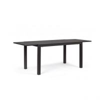 Iperbriko - Table extensible d'extérieur en aluminium anthracite 140/210x77xh75