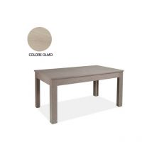 Table extensible en bois mélaminé couleur orme 160 - 320x90 cm
