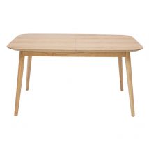 Miliboo - Table extensible rallonges intégrées rectangulaire en bois clair chêne L140-170 cm ank