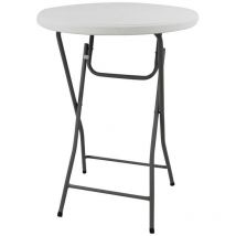 Gardeness - Table extérieure de retchiable en acier et en plastique ø 80x110 h cm