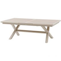 Hesperide - Table de jardin Axiome extensible lin & argile 10 places en aluminium - Hespéride