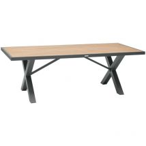 Hesperide - Table de jardin rectangulaire Emperia acacia & graphite 8 places en acacia - Hespéride