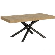 Itamoby - Table extensible 90x180/440 cm Famas Quercia Natura structure Anthracite