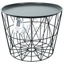 Cmp Iberica - Table Filaire Metal Gris Diametre 50cm M4