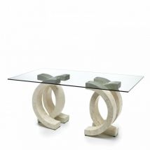 Iperbriko - Table fixe 180 x 100 - Transparente - Olimpia