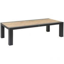 Hesperide - Table fixe Marbella graphite 10 places en alumium traité en epoxy - Hespéride