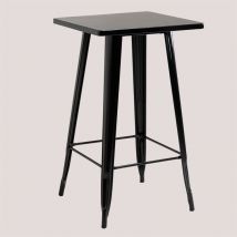 Sklum - Table Haute Carrée en Acier (60x60 cm) lix Noir