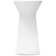 Capri 110 Table basse de 110 cm avec lumière et batterie rechargeable pour l'extérieur et l'intérieur, très résistante. Lumière rgb