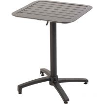 Table inclinable de terrasse 60 x 60 cm noir
