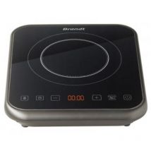 Brandt - Table induction 1 foyer 2000 watts 10 positions de cuisson TI1FSOFT noire