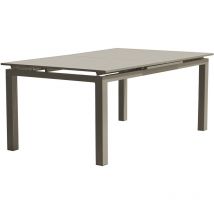 Dcb Garden - zahara - Table de jardin 10 places en aluminium taupe
