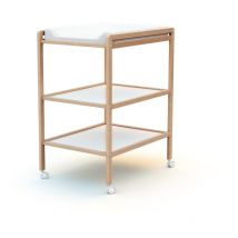 Les Tendances - AT4 - Table à langer 2 étagères essentiel en bois
