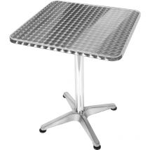 Table Mange Debout en Aluminium ø 60 cm - Hauteur réglable 70 ou 110 cm
