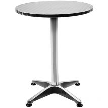 Haloyo - Table Mange Debout en Aluminium Réglage en hauteur 606070/110cm Meuble Terrasse Salon