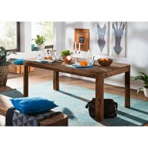 Massivmoebel24 - Table à manger 120x60 Palissandre teinté Smoked cherry toronto 156