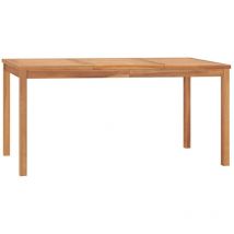 Bonnevie - Table à manger de jardin Scandinave - Table de salle à manger 160x80x77 cm Bois de teck solide BV897250