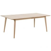 Table à manger extensible en chêne blanchi 8 à 14 couverts L200/300 - CENTIOR