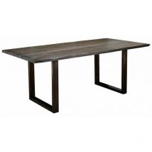 Table à manger 160x90 Palissandre laqué Smoked oak FREEFORM 0301