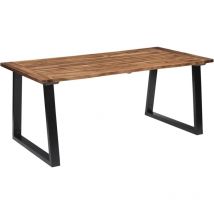 Maison Chic - Table à manger Table à dîner Bois d'acacia massif 180x90 cm 81604