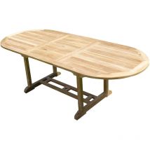 Table milana Ovale 180-240x100x75 Teck Premium