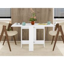 Table multifonction 130x76 cm blanc mat - Star