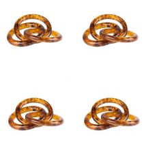 Table Passion - Coffret 4 ronds de serviette Sabaï