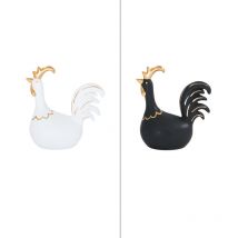Poule Golden en céramique – 18 cm – Mobilier d'intérieur – Matières, Hauteur, Longueur, Largeur – Table Passion