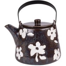 Théière avec filtre Sakura noire 1L - Table Passion