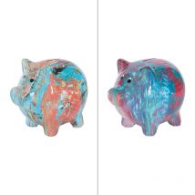 Tirelire Cochon Graph 15 cm (1 modèle aléatoire) - Table Passion