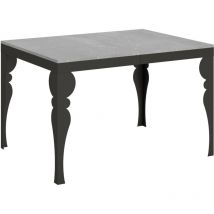 Itamoby - Table extensible 90x120/380 cm Paxon Evolution Ciment Structure Anthracite
