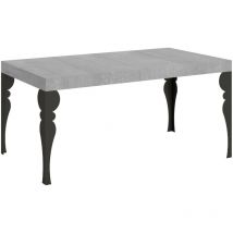 Table extensible 90X120/224 cm Paxon Premium Ciment Structure Anthracite