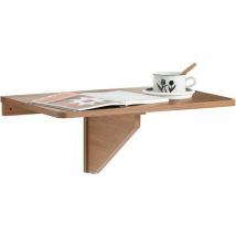 FWT03-PF Table Murale Rabattable en Bois, Table de Cuisine, Table Enfant, L60×P40cm - Sobuy